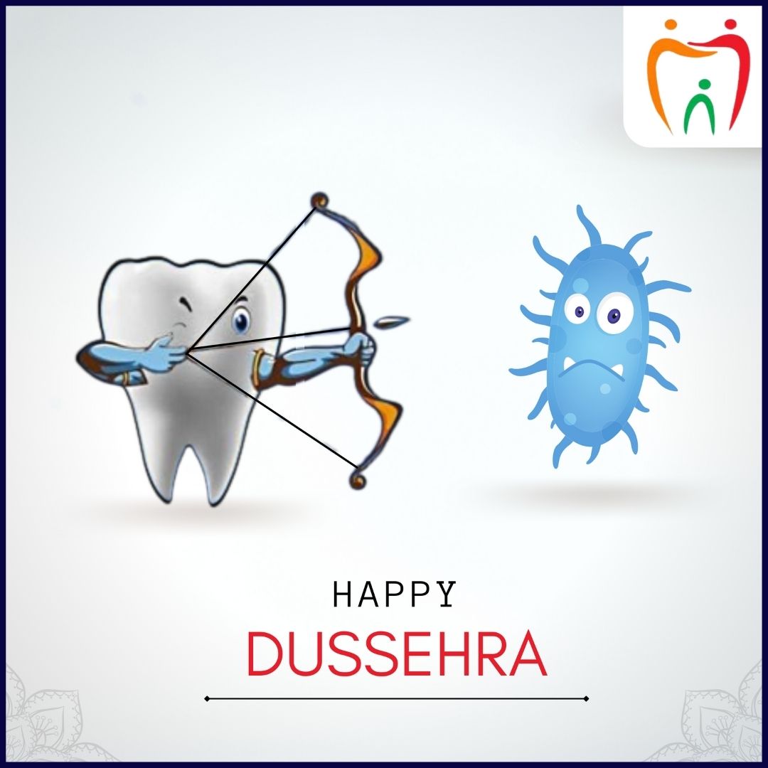 "Happy Dussehra" Instagram post of Dental Hub Dental Clinic